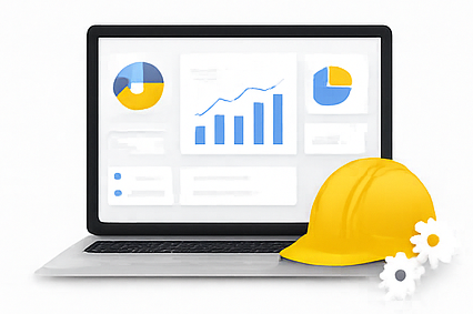 Comparison diagram of cloud versus on-premise ERP deployment for construction companies