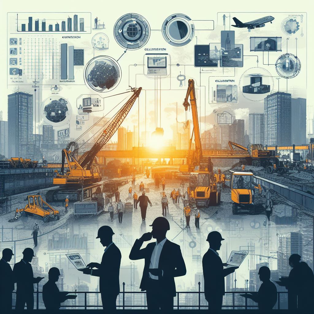 Global construction operations map showing multi-country ERP coordination