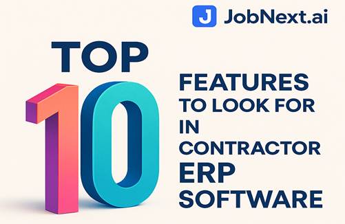 Construction team evaluating ERP software features in a project meeting